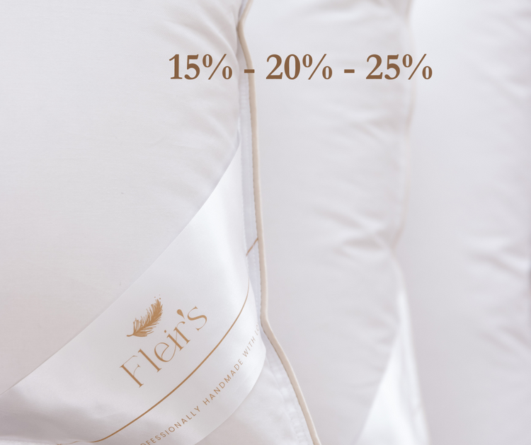 ANEMOON -  Weiße Gänsedaunen Kissen